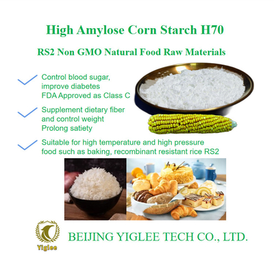 BEIJING YIGLEE TECH High Amylose Maize Starch H70 SDS Resistant Low GI