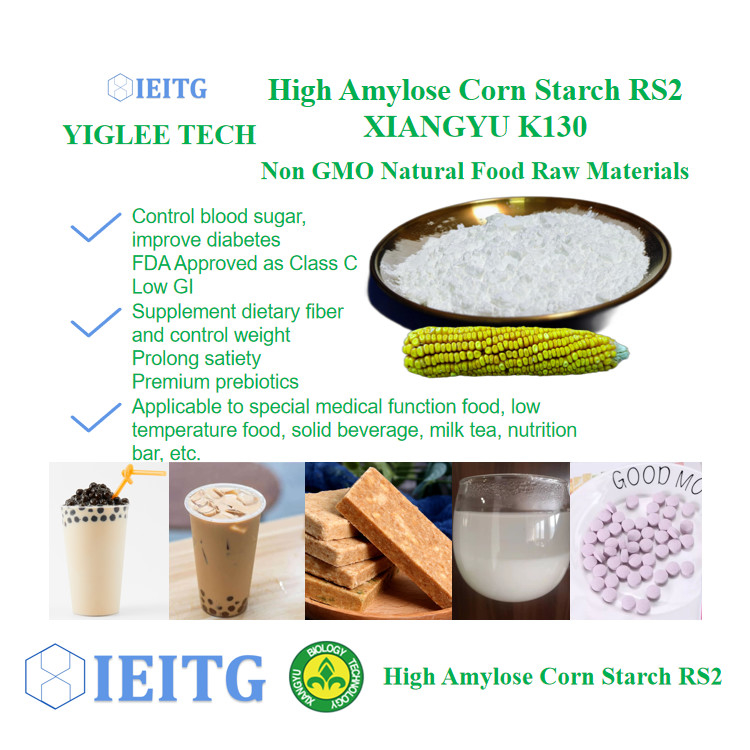 Non Transgenic RS2 Resistant Starch Amylose HAMS Low Glycemic Index Corn Starch